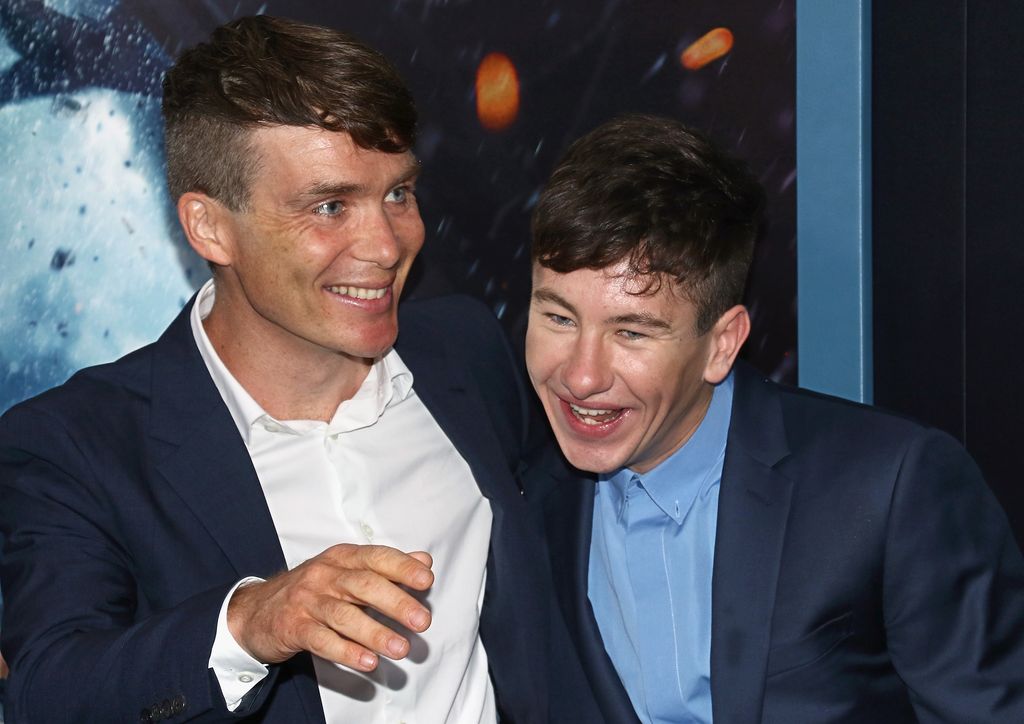 Actors Cillian Murphy and Barry Keoghan attend the "DUNKIRK" New York premiere at AMC Lincoln Square IMAX on July 18, 2017 in New York City