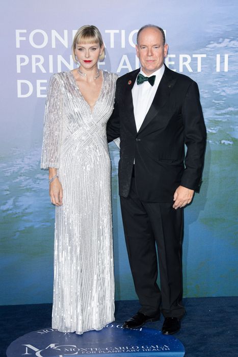 princess charlene and albert at a red carpet event