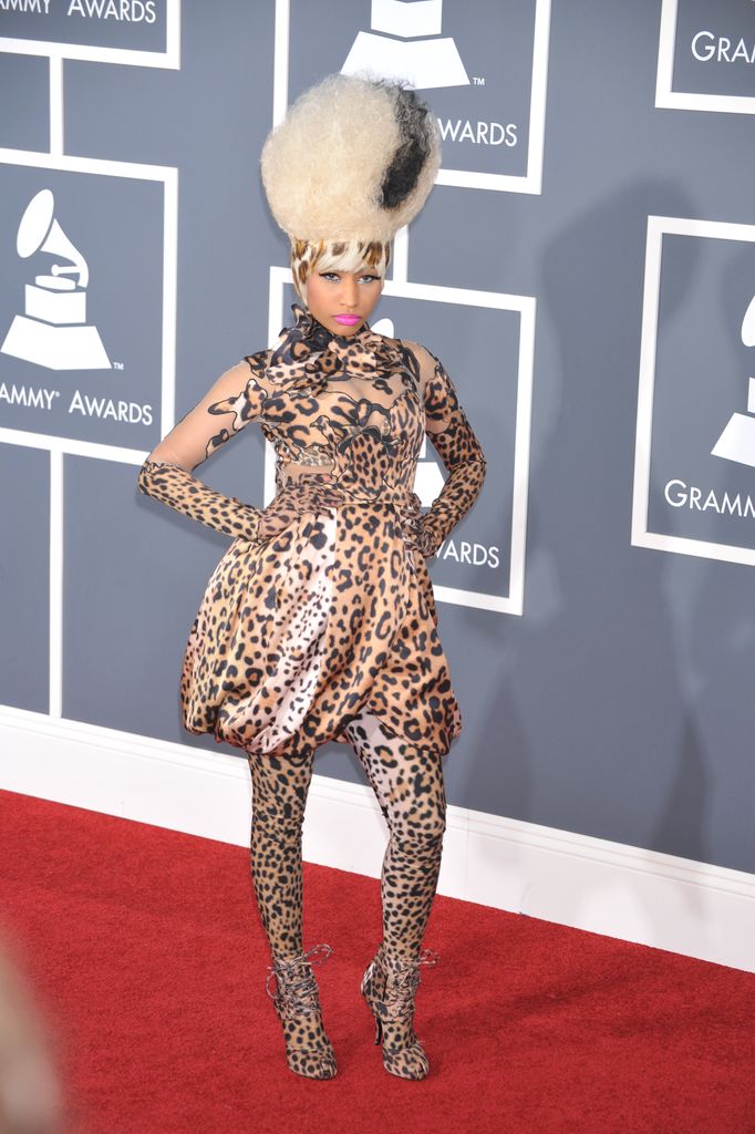 Singer Nicki Minaj arrives at the 53rd Anual Grammy Awards held at the Staples Center.