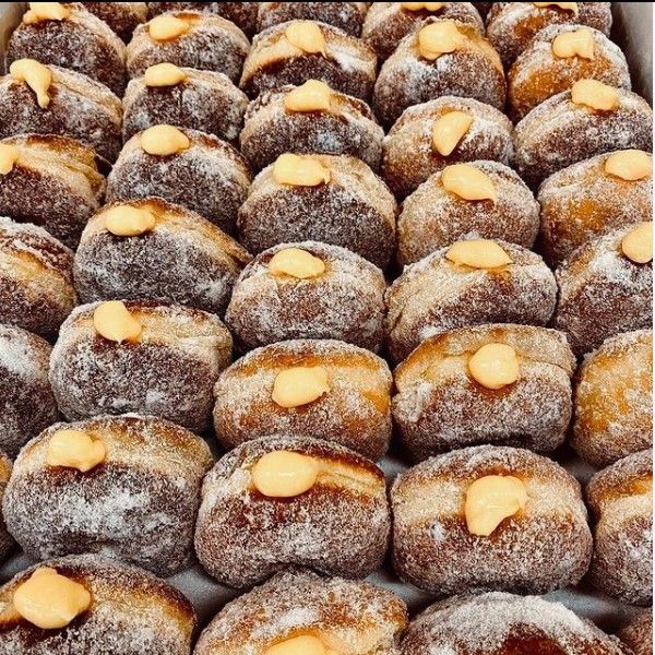 Rows of doughnuts