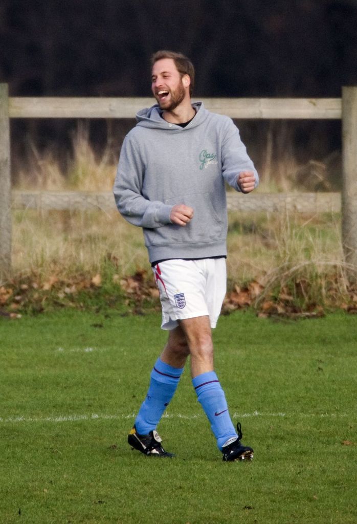 
Prince William at Christmas Eve Football Game in Castle Rising, Near Sandringham, Norfolk, Britain - 24 Dec 2008
