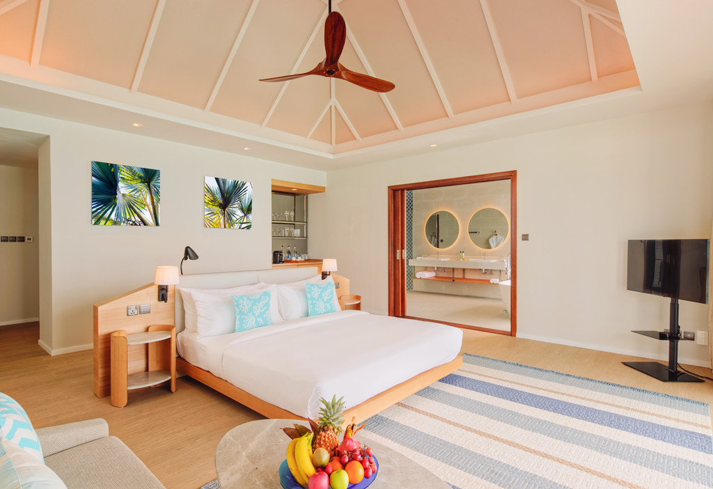 Rooms at Nova Maldives are spacious and airy