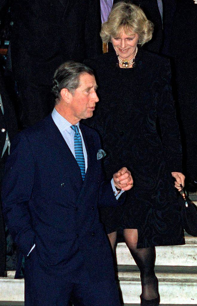 Charles and Camilla leave The Ritz together in 1999