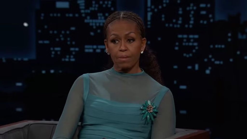 photo of michelle obama on jimmy kimmel live