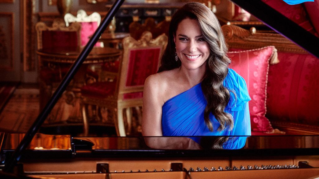 Princess Kate gives an instrumental piano performance as part of the opening sequence of this year's Eurovision Song Contest