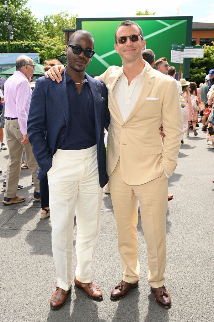 Sex Education meets Bridgerton with Ncuti Gatwa and Luke Thompson together at Wimbledon