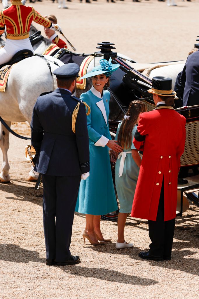 Catherine and Charlotte getting back on their carriage