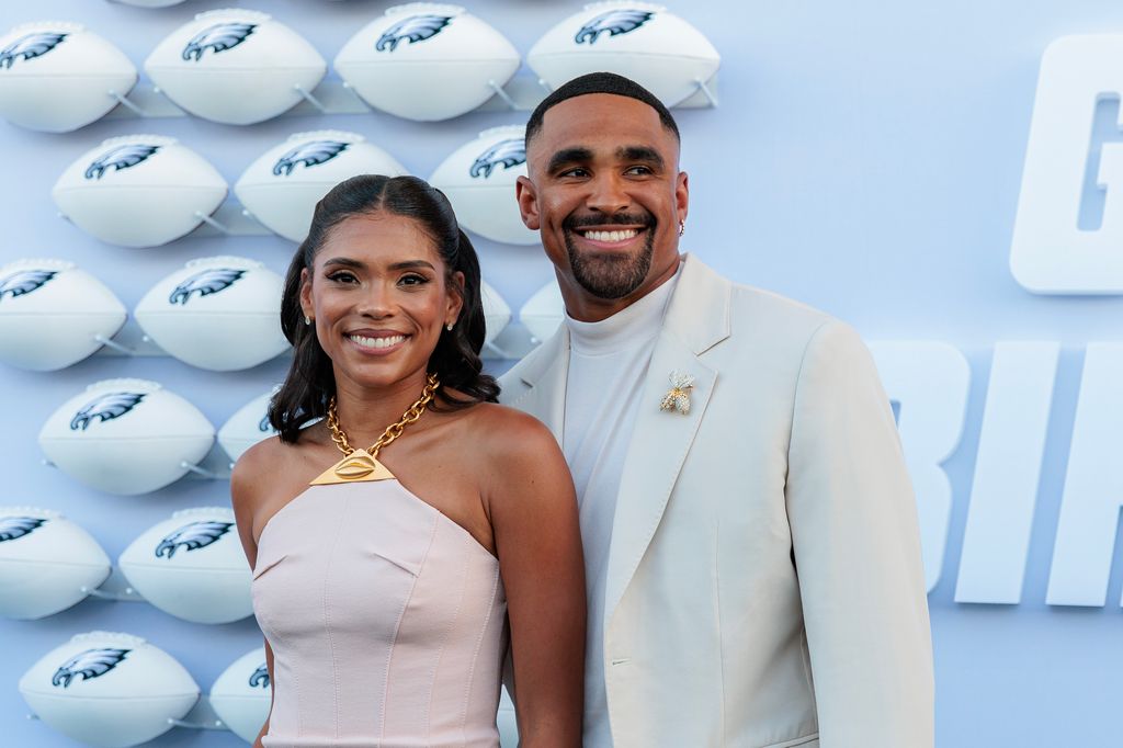 photo of jalen hurts and his wife bry burrows