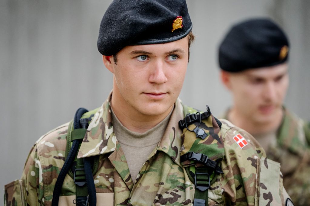 Crown Prince Christian began his lieutenant's training last summer