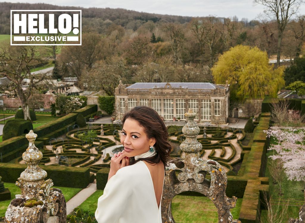 Emma Thynn Marchioness of Bath poses at home for HELLO! shoot