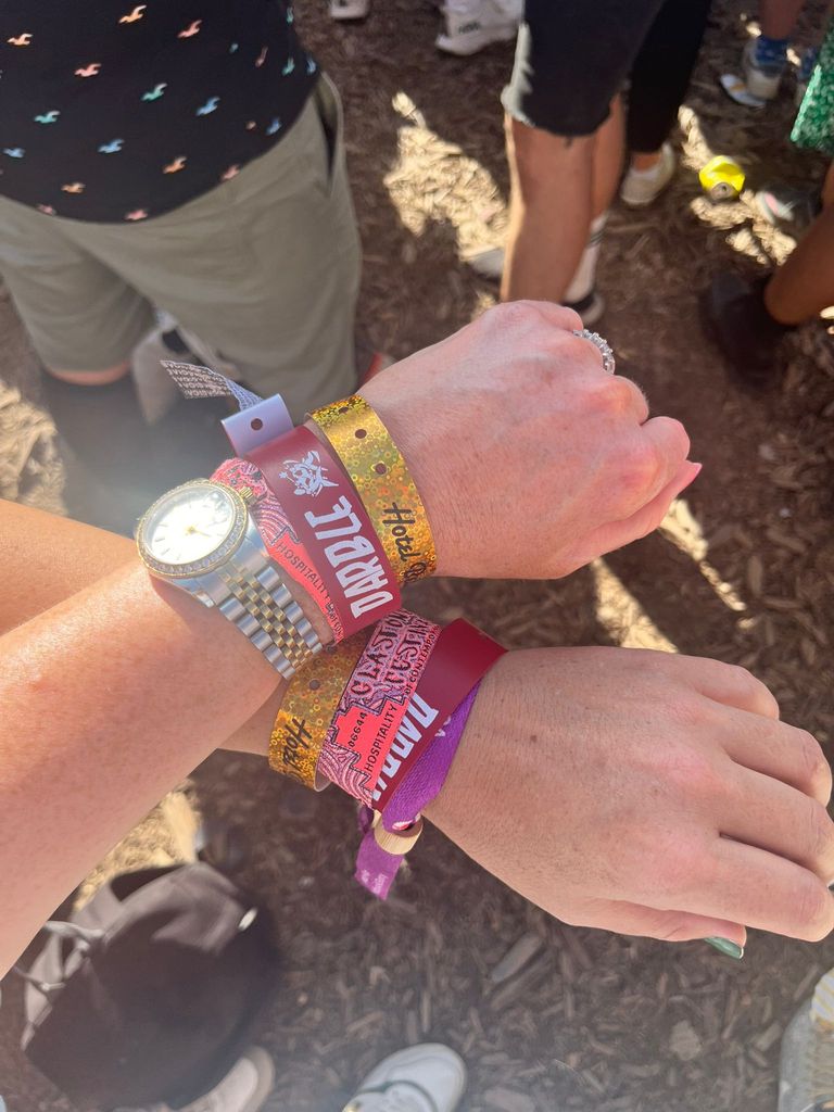 Our festival wristbands! 
