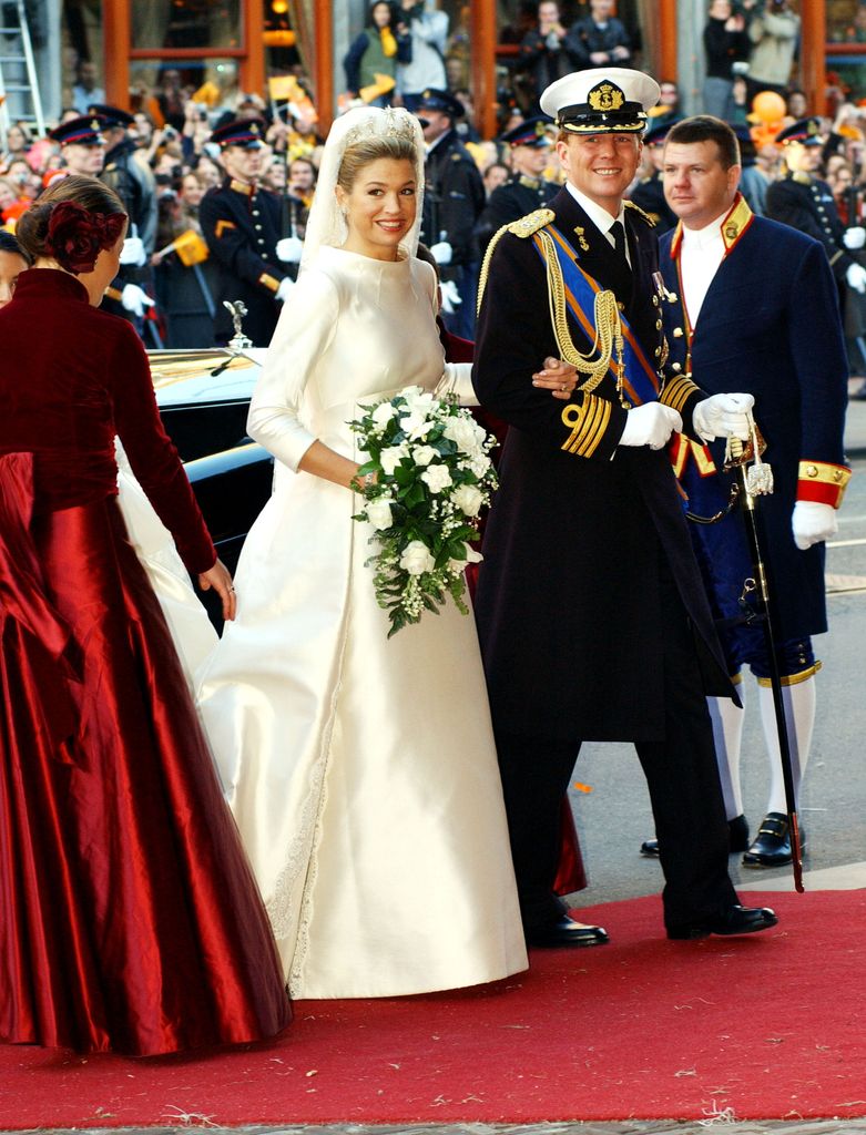 Prince Willem-Alexander and Maxima on their wedding day, 2002
