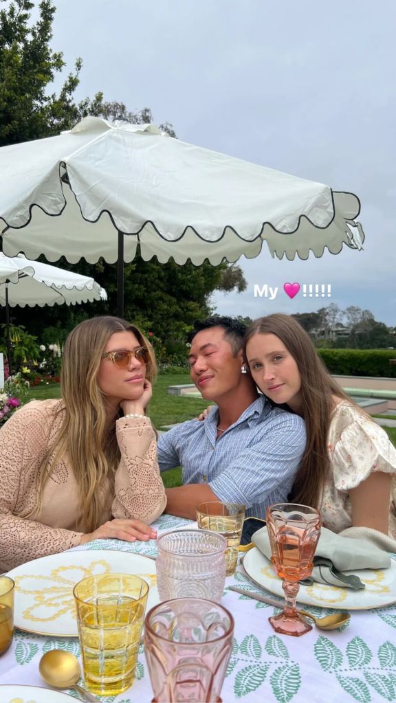 Sofia with her friends at her baby shower