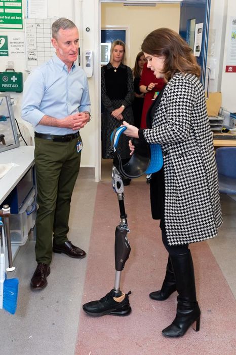 Princess Eugenie during a hospital visit