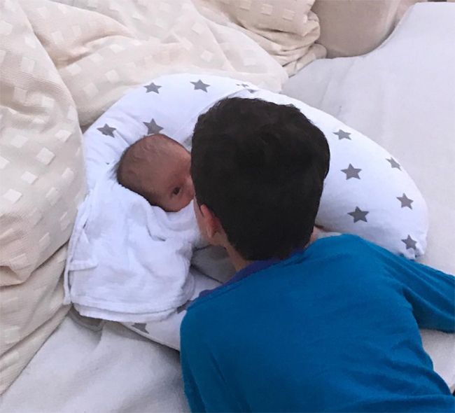 Peter Andre shares first photo of baby son Theo