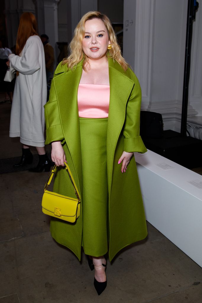 Nicola Coughlan attends the Emilia Wickstead show during London Fashion Week September 2023 at the Royal Academy of Arts on September 18, 2023 in London, England. 