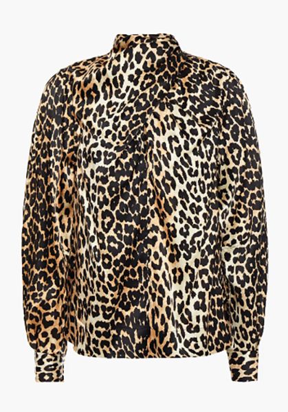 Ganni leopard print shirt