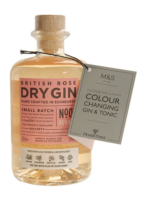 British Rose Dry Gin marks and spencer