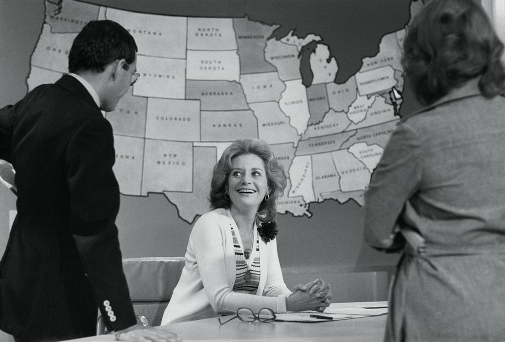 Barbara Walters, star of the National Broadcasting Company's Today show, relaxes at the studio in New York. During the show, Barbara told her television audience that she has reached agreement in principle to work for the American Broadcasting Company. Among her duties would be to co-anchor the evening news program. With a reported salary of $1 million a year for five years, the agreement would make her highest paid on camera news person in the television industry
