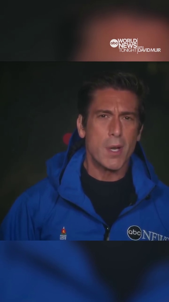 David Muir on ABC News reporting from Hurricane Milton