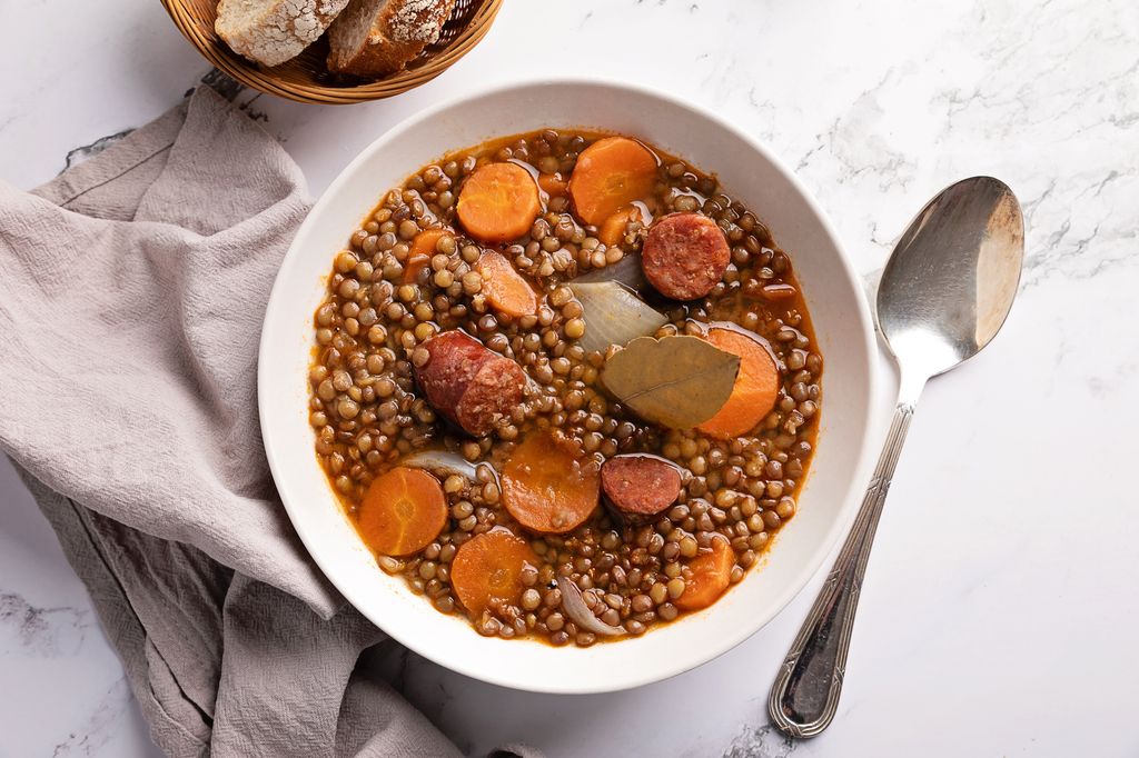 bowl of lentil soup