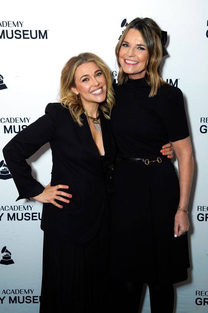 Rachel Platten and Savannah Guthrie attend A New York Evening with Rachel Platten at The Greene Space on January 18, 2024 in New York City.