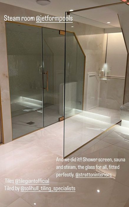 mark wright and michelle keegans shower screen in luxury bathroom