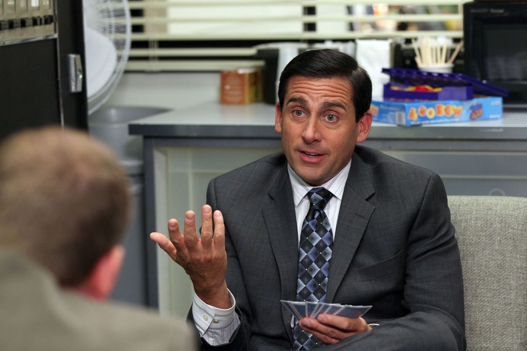 THE OFFICE -- "Counseling" Episode 702 -- Pictured: Steve Carell as Michael Scott -- Photo by: Chris Haston/NBC/NBCU Photo Bank