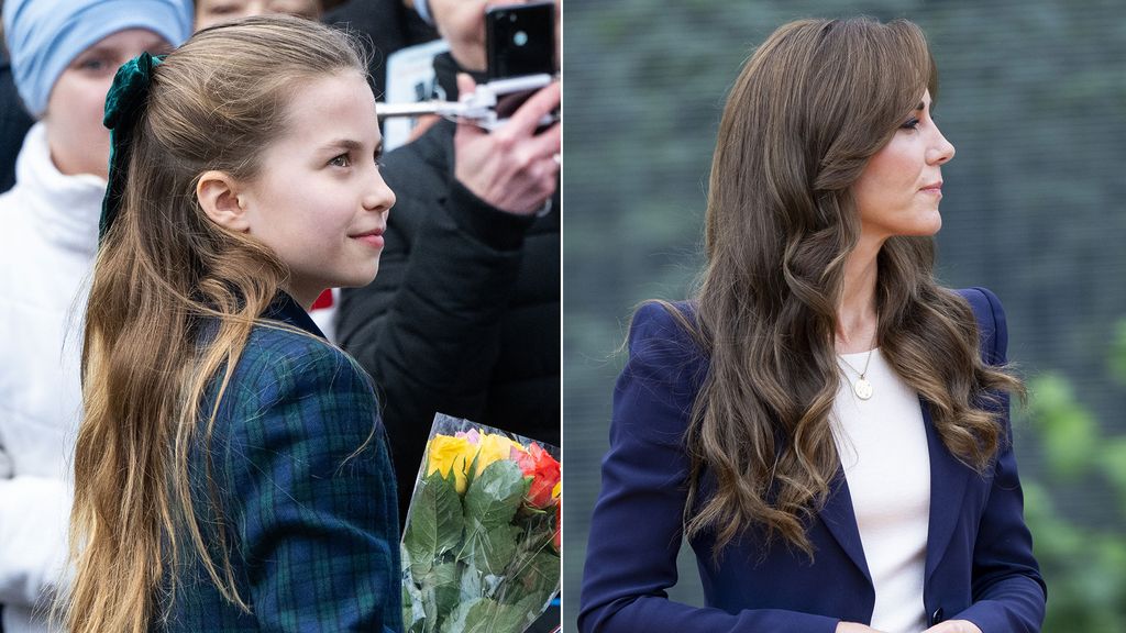 Charlotte and Kate side profile photos