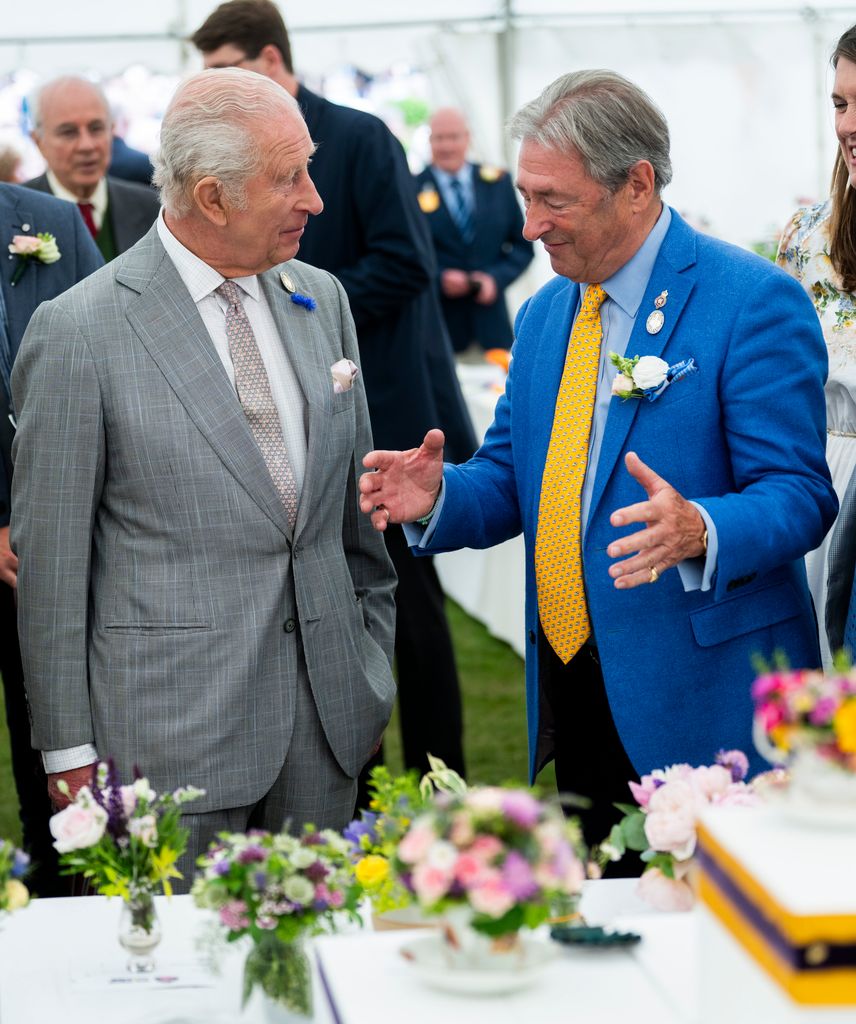 King Charles speaking to Alan Titchmarsh