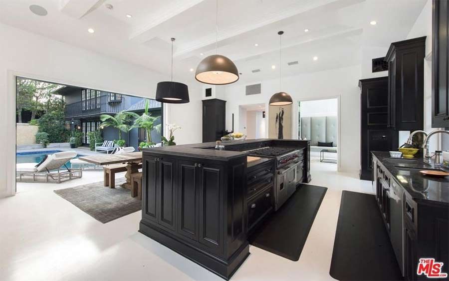 2 calvin harris hollywood hills home kitchen