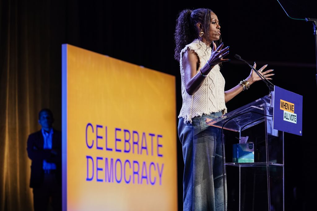 The former first lady's approachable look bucked the trend of campaign trail style