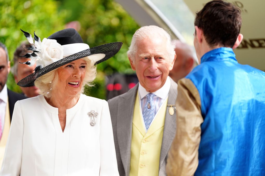 Queen Camilla with King Charles at Ascot
