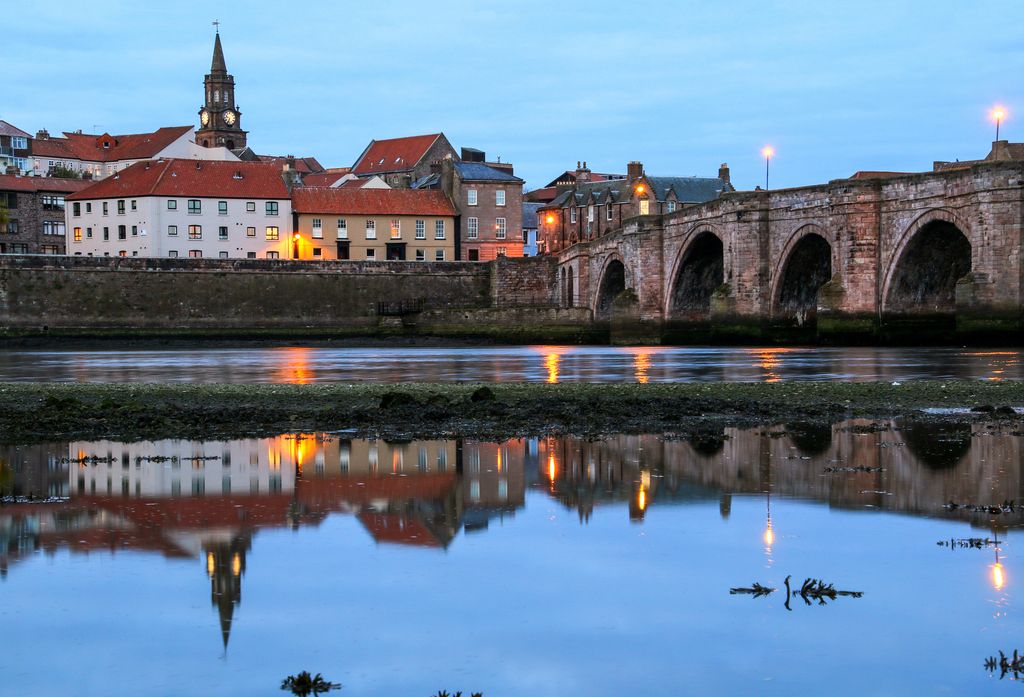 View of Berwick-upon-Tweed, England
