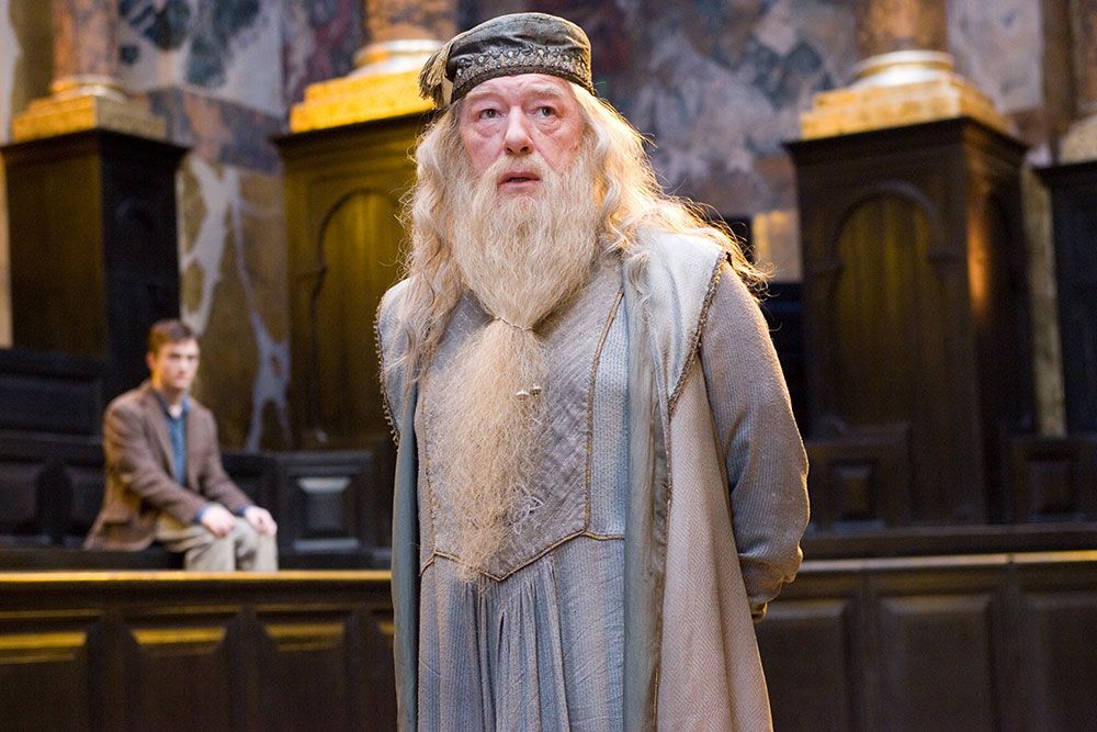Michael Gambon as Dumbledore in Harry Potter