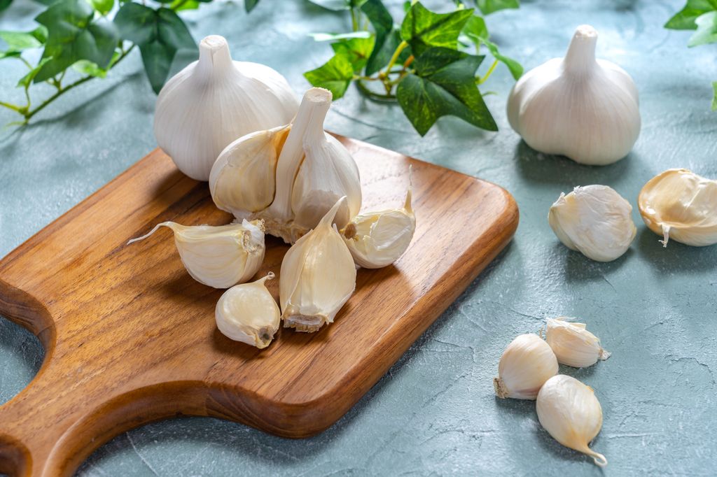 Fresh garlic can be used in home cooking or eaten on an empty stomach alongside a glass of water