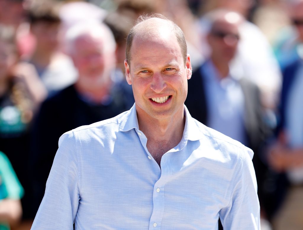 Prince William smiling in Cornwall
