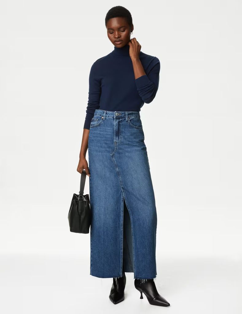 M&S Denim Maxi Skirt