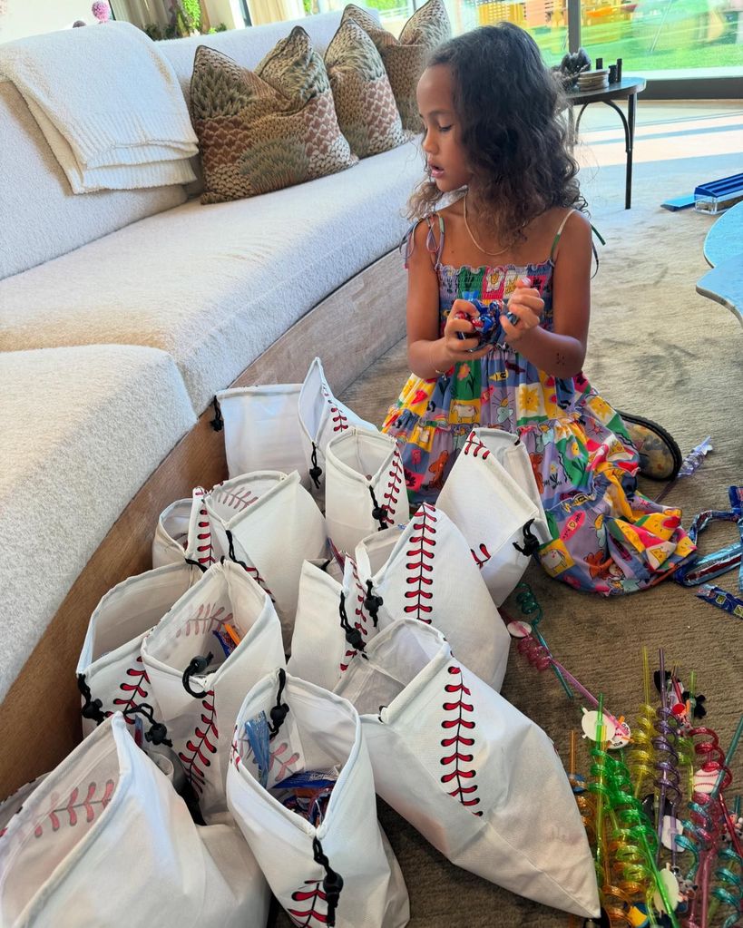 Chrissy Teigen and John Legend's daughter Luna packing bags for charity