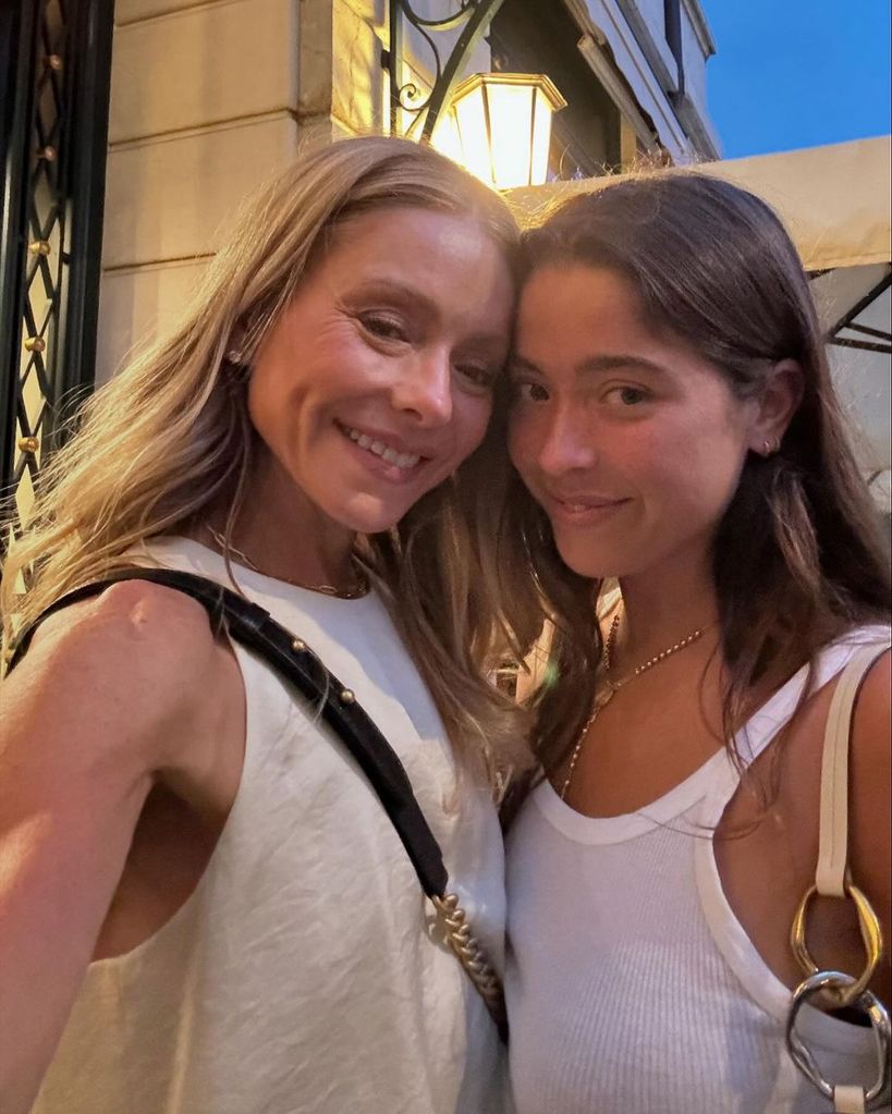 Kelly Ripa and Lola Consuelos pose for a selfie from a family vacation to Switzerland