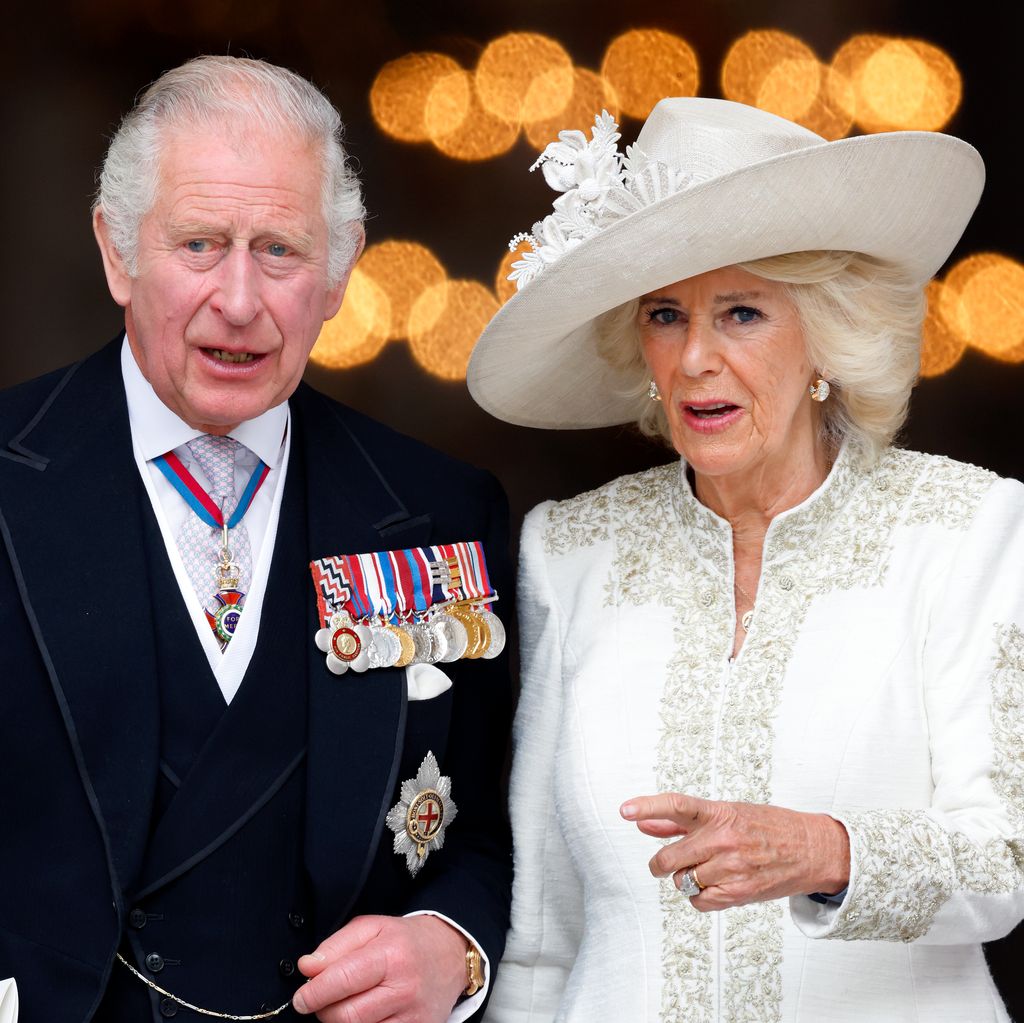 King Charles and Queen Camilla outside St Paul's 