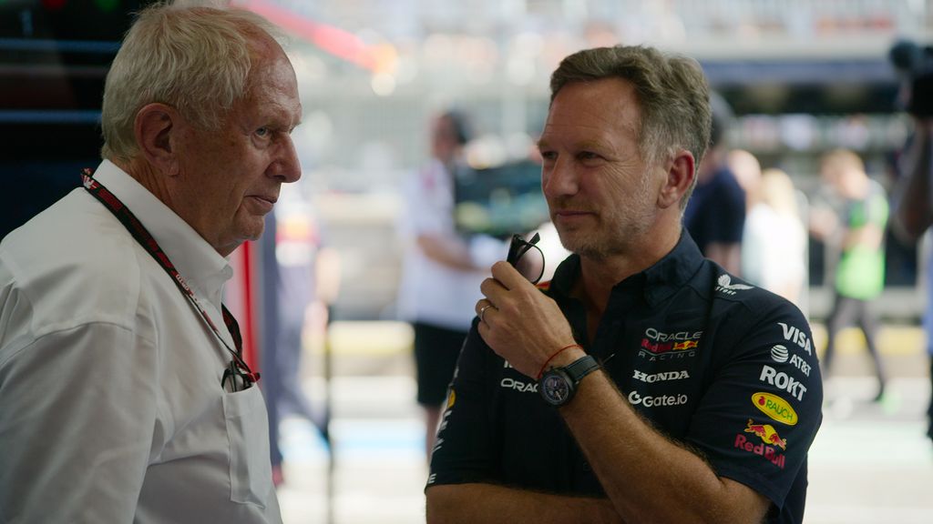 Helmut Marko et Christian Horner dans une image fixe de Drive to Survive