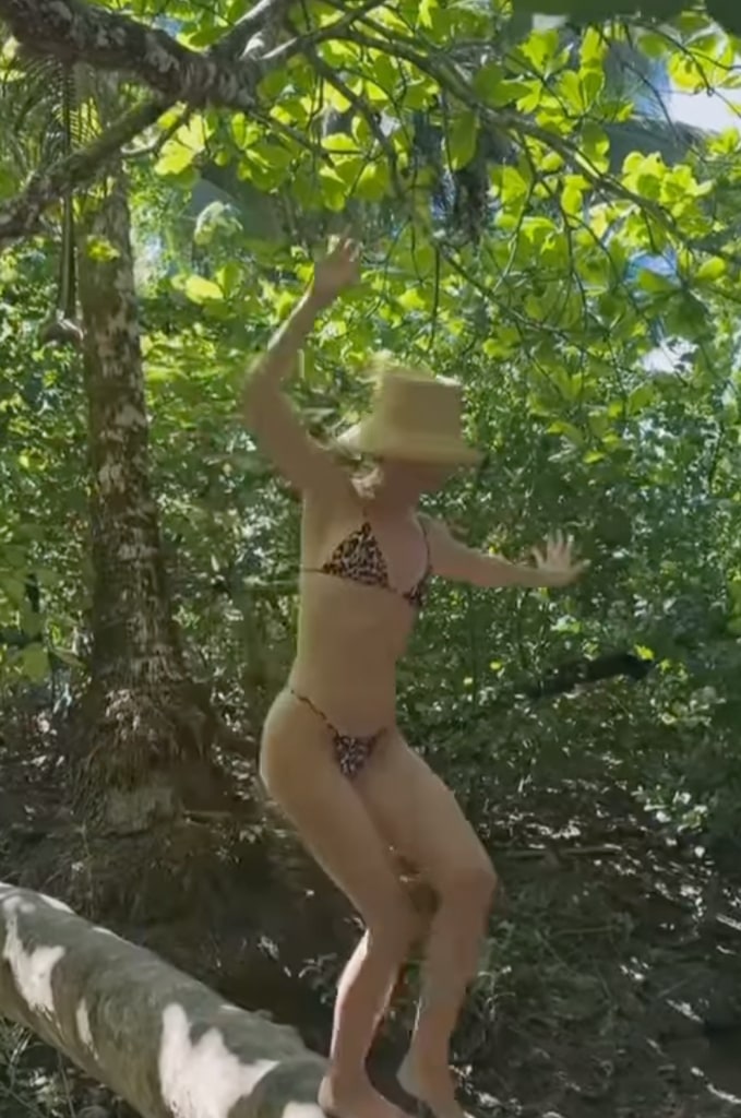 Julianne proved her impeccable balance