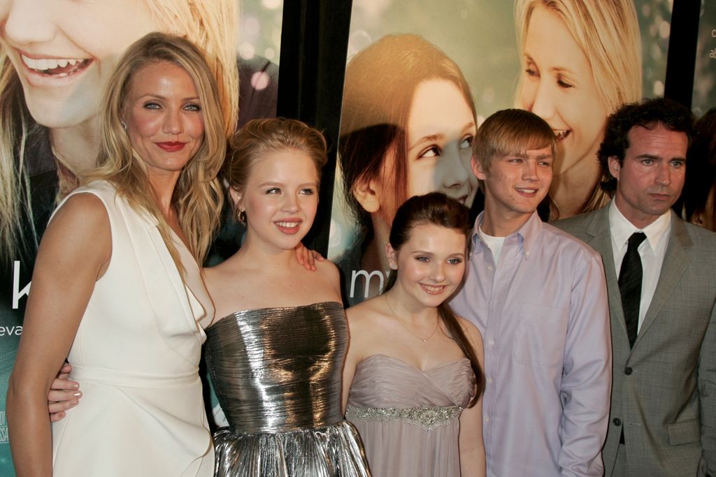 Cameron Diaz, Sofia Vassilieva, Abigail Breslin, Evan Ellingson and Jason Patric
'My Sister's Keeper' New York Premiere
Based on the book of the same name by Jodi Piccoult, "My Sister's Keeper" follows the story of Anna (Abigail Breslin) who is the product of pre-implantation genetic diagnosis and was conceived by her mother (Cameron Diaz) as a bone marrow match for her older sister Kate (Sofia Vassilieva) who suffers from leukaemia. By age thirteen Anna has undergone countless surgeries, transfusions, and shots so Kate can fight the leukaemia that has plagued her since childhood. Like most teenagers, Anna begins to question who she truly is, but unlike most teenagers, she has always been defined in terms of her sister. Anna makes a decision that for most would be unthinkable, a decision that will tear her family apart and have perhaps fatal consequences for her sister she loves