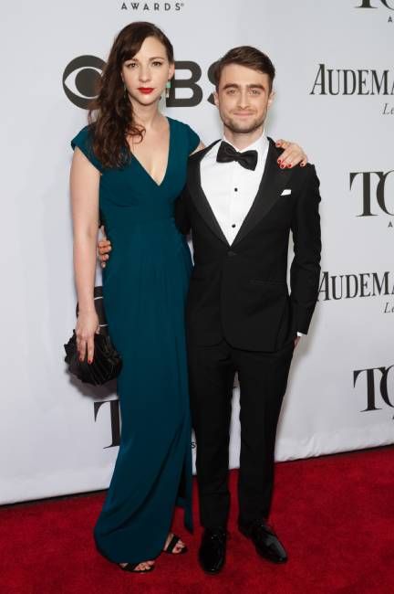 Daniel Radcliffe and Erin Darke on the red carpet