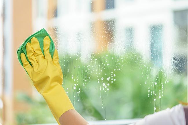 cleaning windows