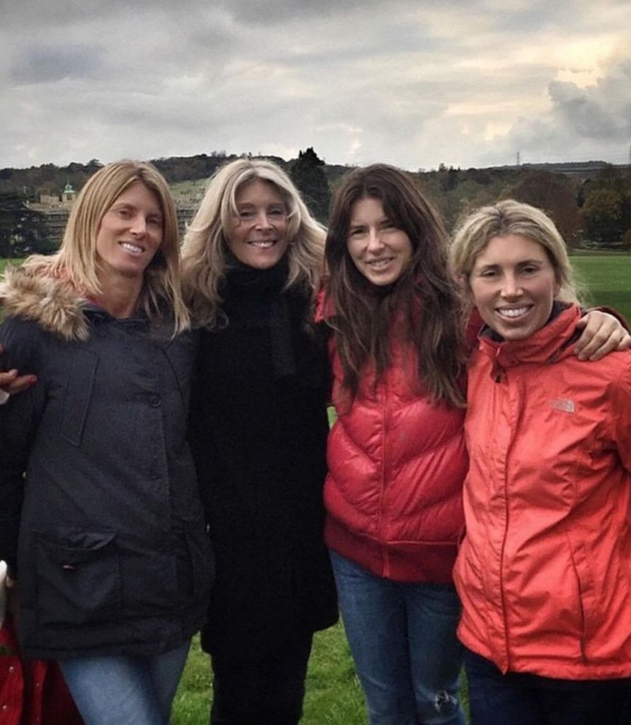 Jools Oliver with mum Felicity and two sisters