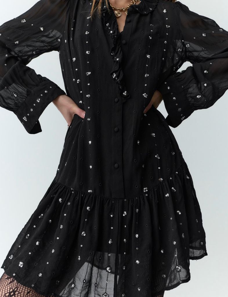 Marks & Spencer dress as seen on Dawn French on the M&S Christmas advert