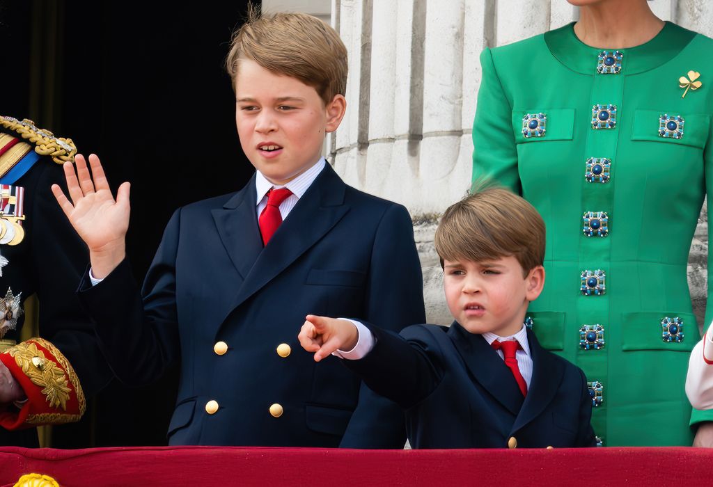 Prince George and Prince Louis had a case of the sniffles during the trooping the colour 2023