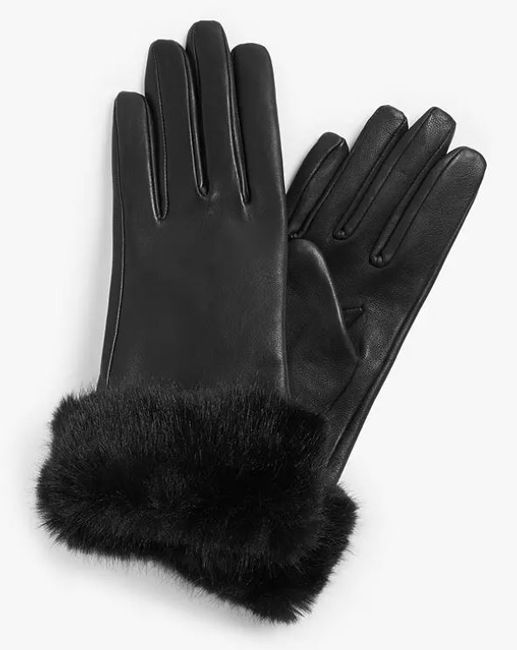 john lewis black gloves